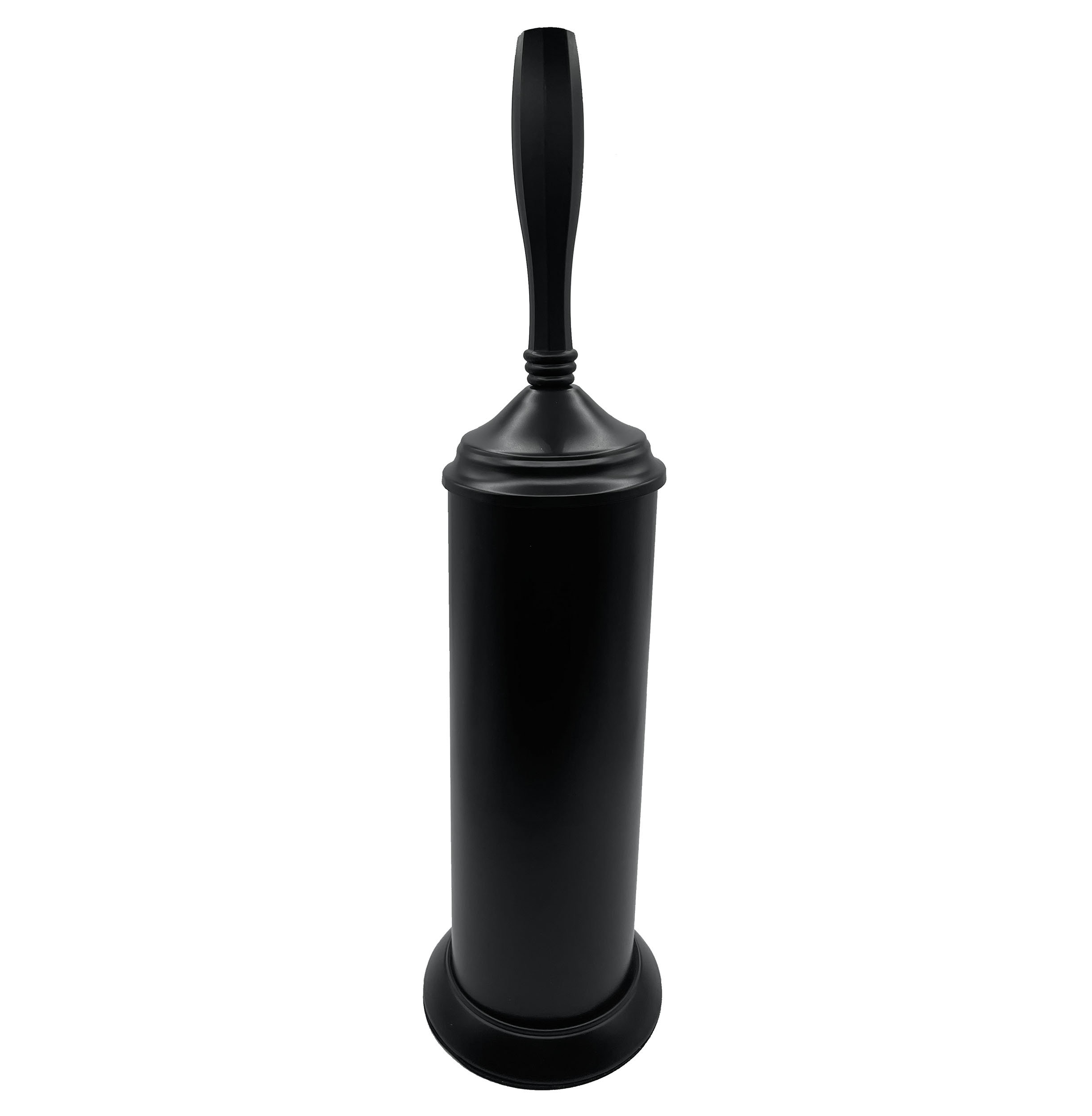 Home Mart Goods 17" Tall - Matte Black Toilet Brush Set With Holder ...